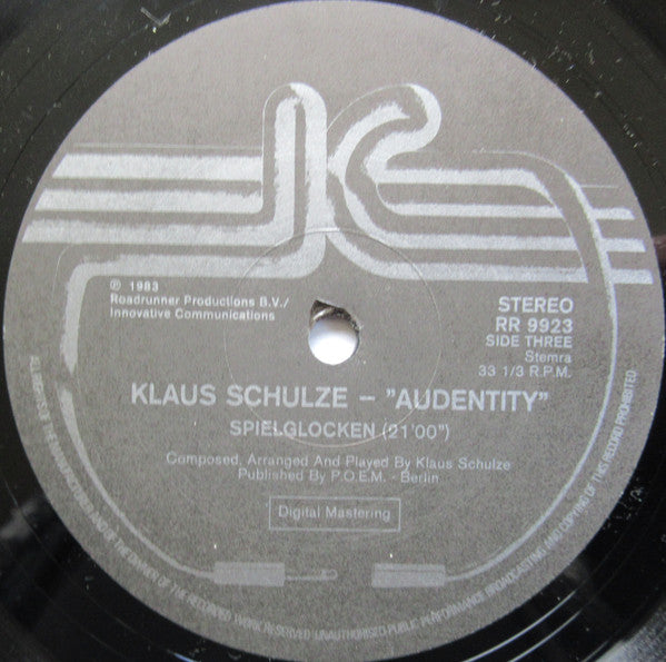 Klaus Schulze - Audentity