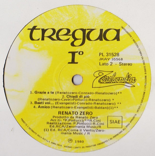 Renato Zero - Tregua I°