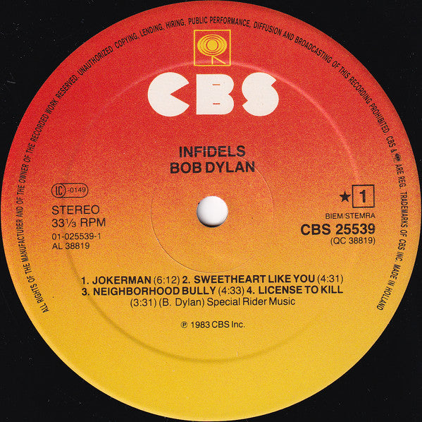 Bob Dylan - Infidels