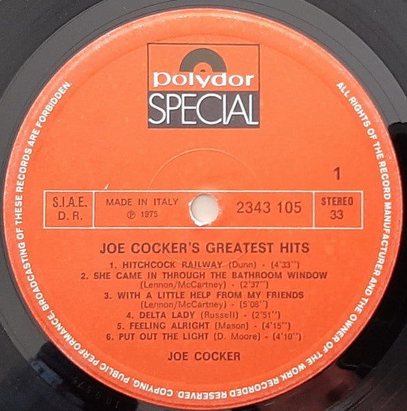 Joe Cocker - Joe Cocker's Greatest Hits