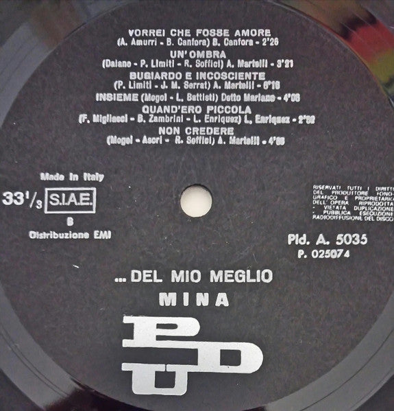 Mina - ...Del Mio Meglio