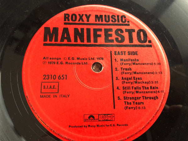 Roxy Music - Manifesto