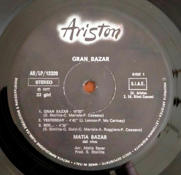 Matia Bazar - Granbazar