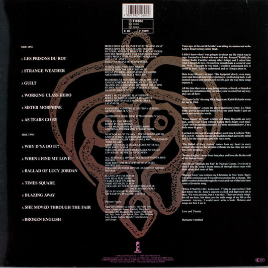 Marianne Faithfull - Blazing Away