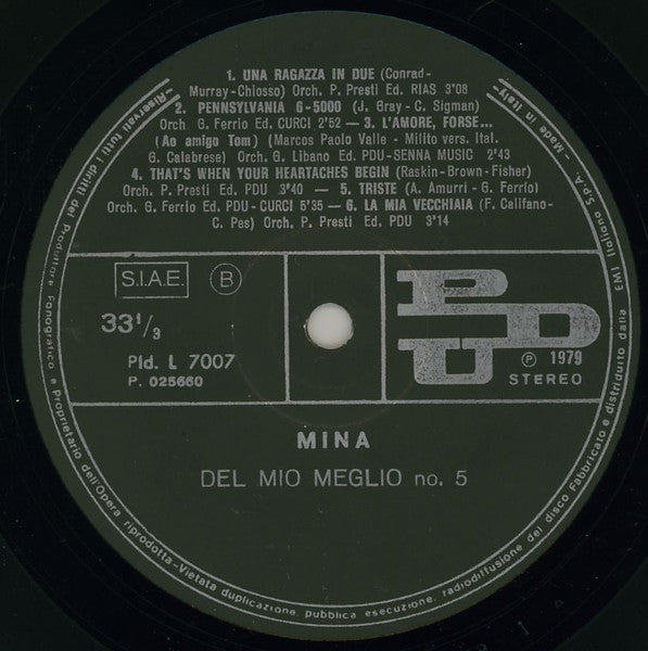 Mina - ...Del Mio Meglio N.5
