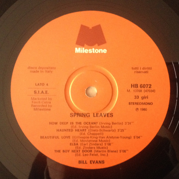 Bill Evans - Spring Leaves
