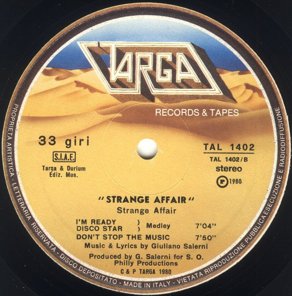 Strange Affair - Strange Affair