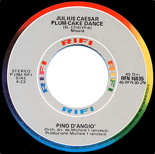 Pino D'Angiò - Fammi Un Panino / Julius Caesar Plum-Cake Dance (7")