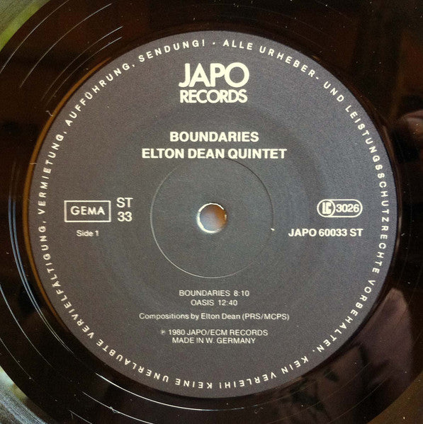 Elton Dean Quintet - Boundaries