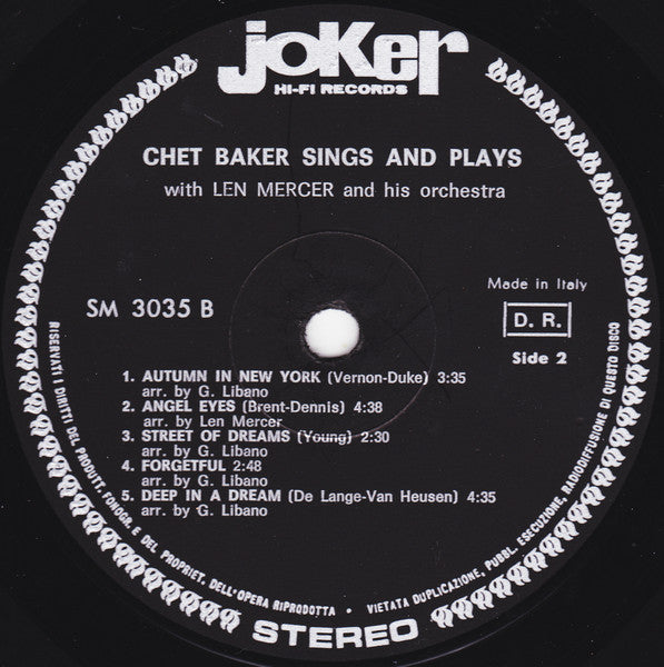 Chet Baker - Sings & Plays