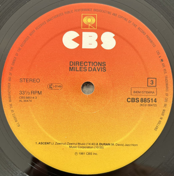 Miles Davis - Directions