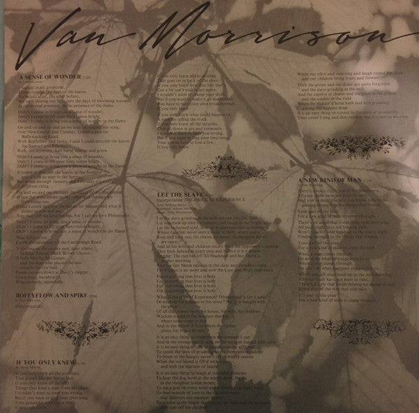 Van Morrison - A Sense Of Wonder
