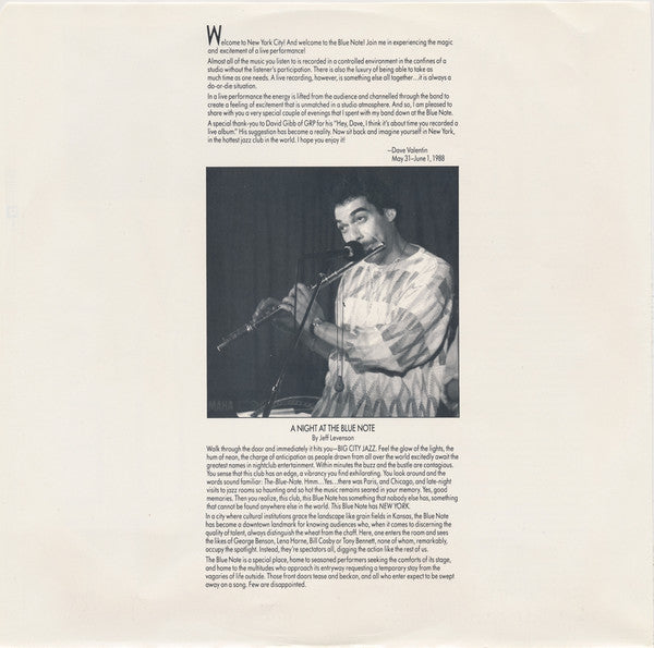 Dave Valentin - Live At The Blue Note