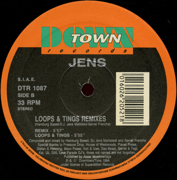 Jens - Loops & Tings (Remixes)