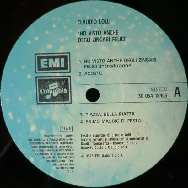 Claudio Lolli - Ho Visto Anche Degli Zingari Felici