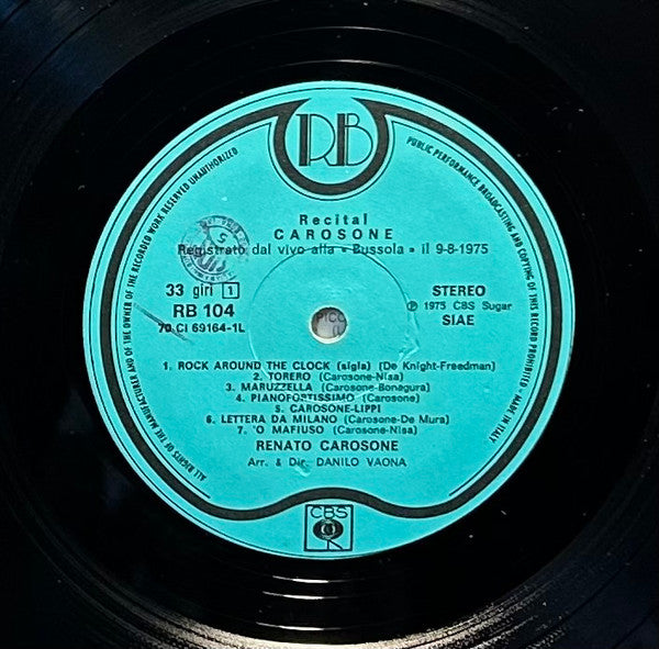 Renato Carosone - Recital Carosone '75