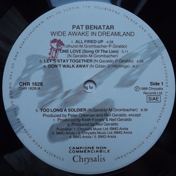 Pat Benatar - Wide Awake In Dreamland