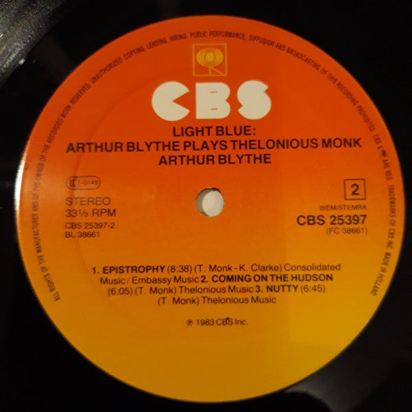 Arthur Blythe - Light Blue: Arthur Blythe Plays Thelonious Monk
