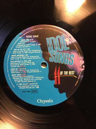 Billy Idol - Billy Idol Songs - 11 Of The Best