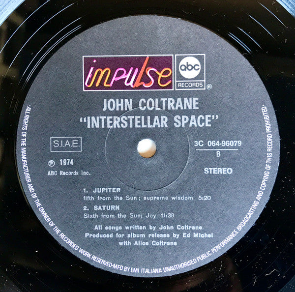 John Coltrane - Interstellar Space