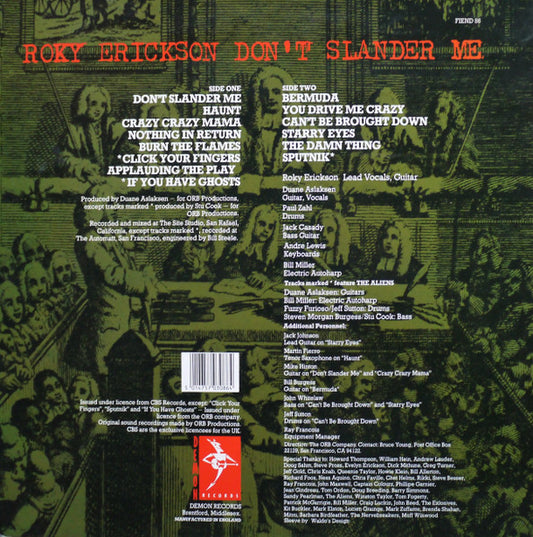 Roky Erickson - Don't Slander Me