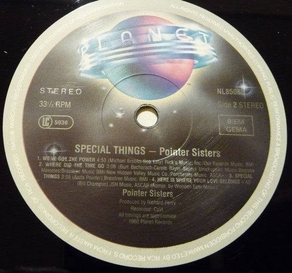 Pointer Sisters - Special Things