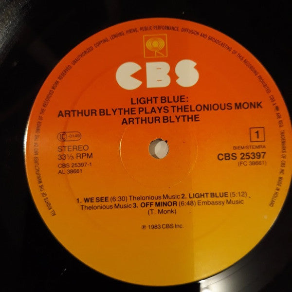 Arthur Blythe - Light Blue: Arthur Blythe Plays Thelonious Monk