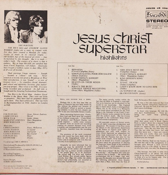 Tim Rice - Jesus Christ Superstar - A Rock Opera