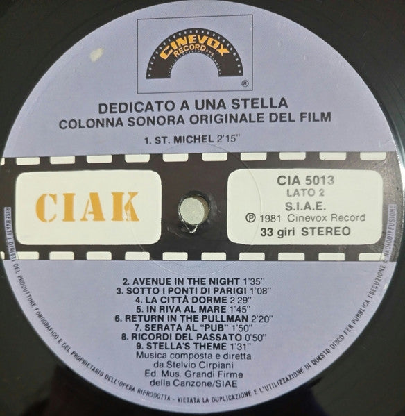 Stelvio Cipriani - Dedicato A Una Stella (Colonna Sonora Originale)