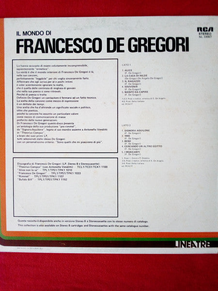 Francesco De Gregori - Il Mondo Di Francesco De Gregori