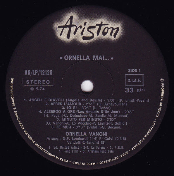 Ornella Vanoni - Ornella Mai...