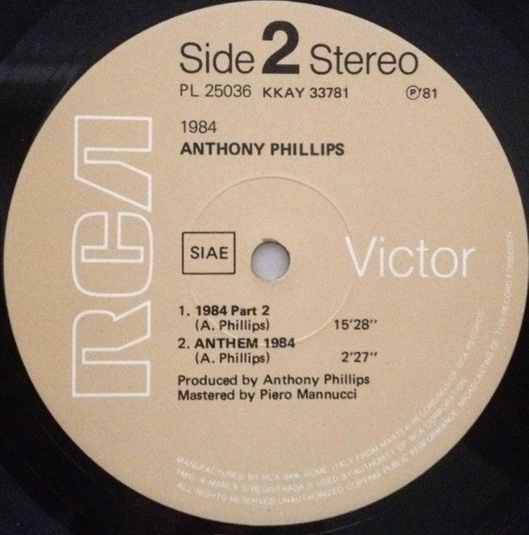 Anthony Phillips - 1984