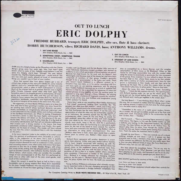 Eric Dolphy - Out To Lunch!
