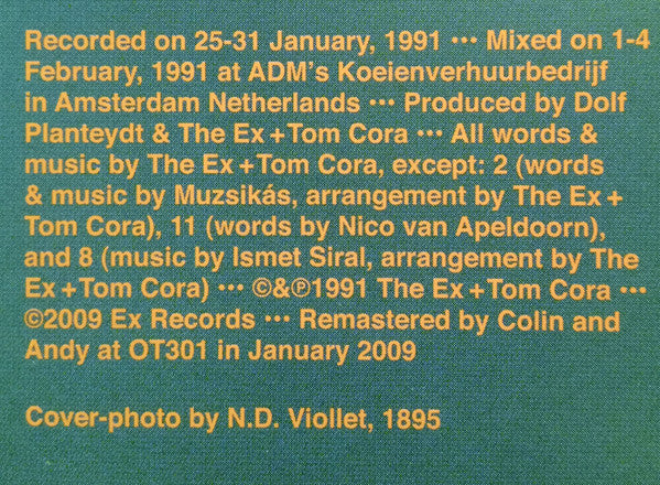 The Ex + Tom Cora – Scrabbling At The Lock (nuovo)