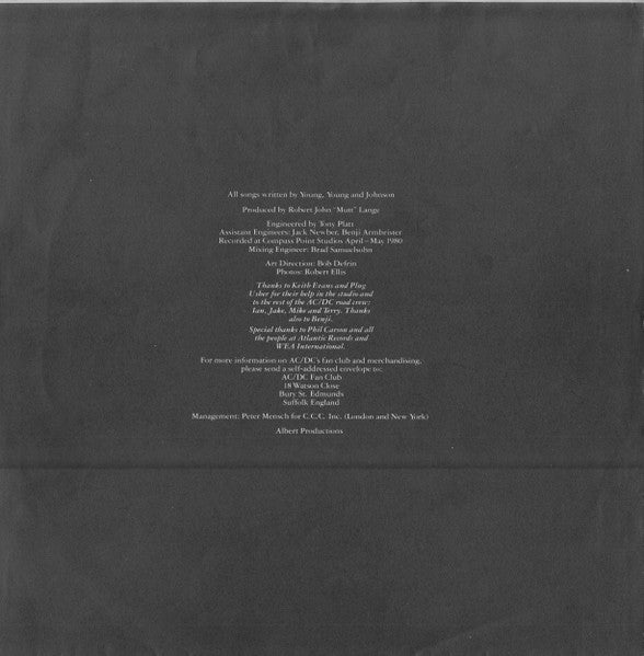 AC/DC - Back In Black