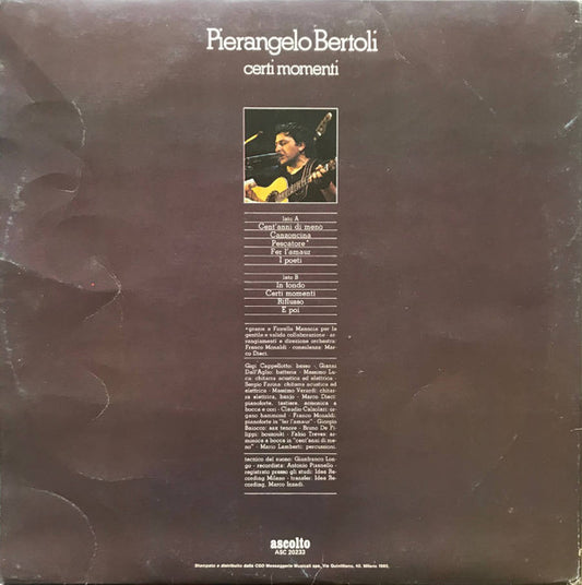 Pierangelo Bertoli - Certi Momenti
