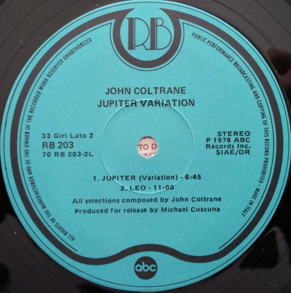 John Coltrane - Jupiter Variation