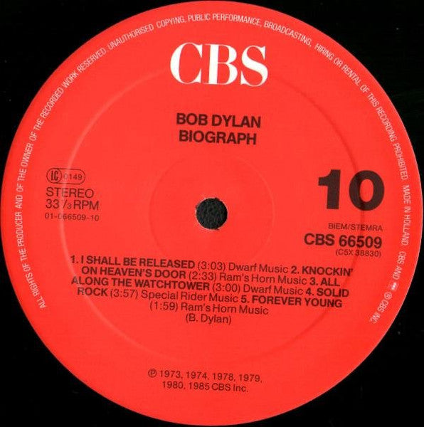 Bob Dylan - Biograph (Box)