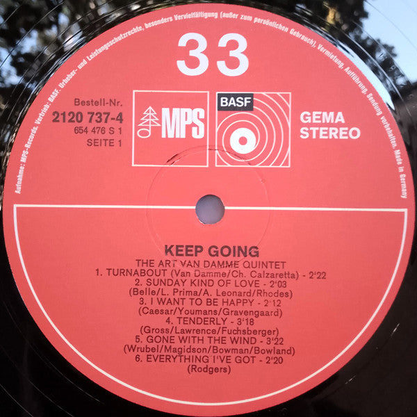 The Art Van Damme Quintet - Keep Going