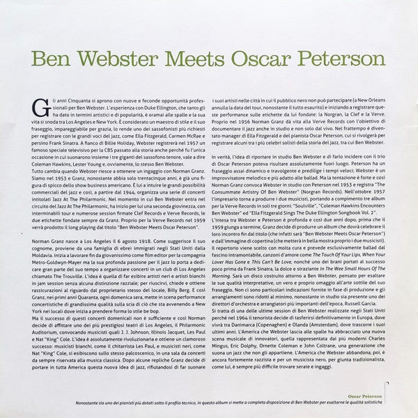 Ben Webster - Ben Webster Meets Oscar Peterson
