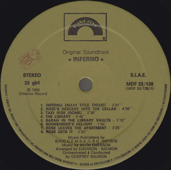 Keith Emerson - Inferno (Original Soundtrack)