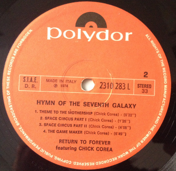 Return To Forever - Hymn Of The Seventh Galaxy