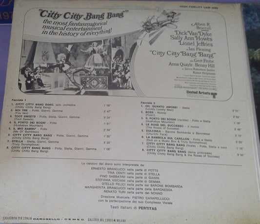 Various - Colonna Sonora Originale Del Film "Citty Citty Bang Bang" Versione Italiana
