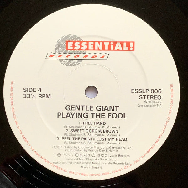 Gentle Giant - Playing The Fool