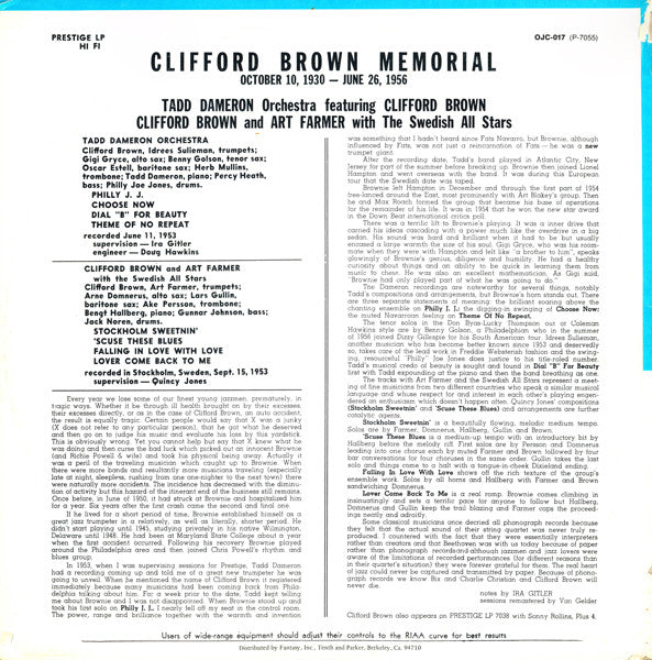 Clifford Brown - Memorial