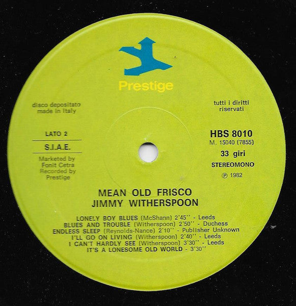 Jimmy Witherspoon - Mean Old Frisco