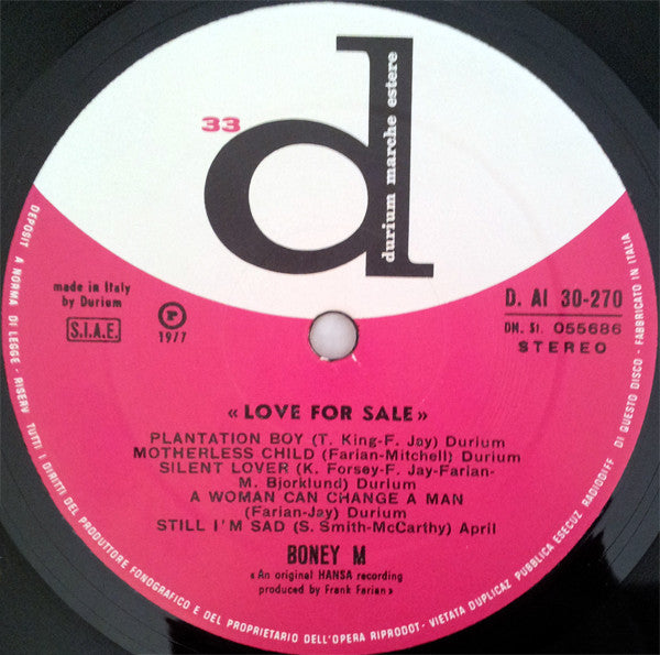 Boney M. - Love For Sale