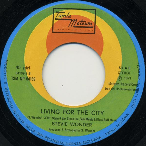 Stevie Wonder - Higher Ground / Living For The City (7")