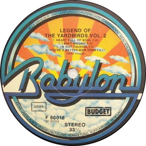 The Yardbirds - Legend Of The Yardbirds Vol. 2