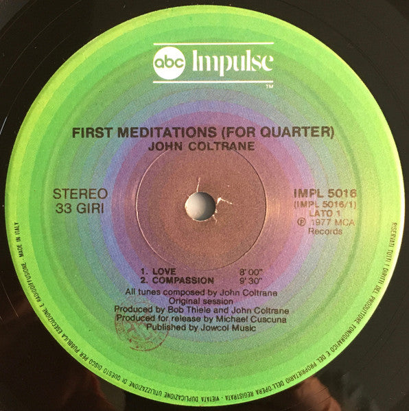 John Coltrane - First Meditations (For Quartet)